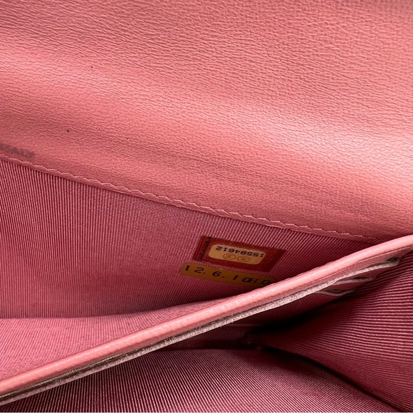 Authentic Chanel pink lamb skin long wallet ❤️ - Picture 9 of 12